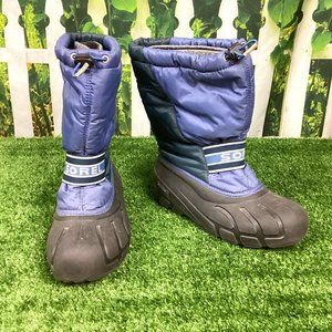 Sorel Waterproof Winter Boots Blue Black 7